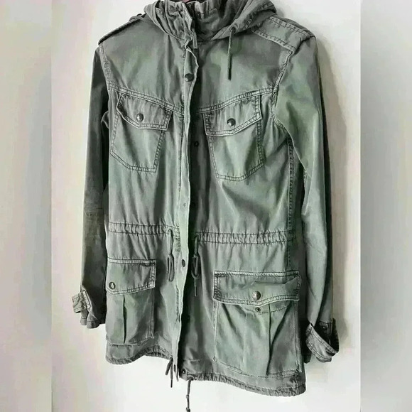 Vintage  Talula Aritiza Women’s Trooper Utility Green Normcore Jacket XXS - Picture 6 of 16